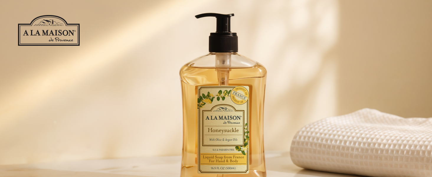 A La Maison Liquid Soap French Triple Milled Traditional Marseille gentle long last refined scent