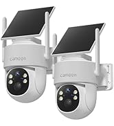 2K Solar Security Cameras Wireless Outdoor, 5/2.4Ghz WiFi Cameras for Home Security, Color Night ...