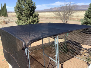 shade cloth for chicken coop