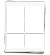 30 Large Beer Bottle White Vinyl Printable Labels, 4x3 inches, Weatherproof and Waterproof