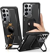 Shields Up for Samsung Galaxy S25 Ultra Case with Stand (Two-Way Stand & Finger Strap), Galaxy S2...