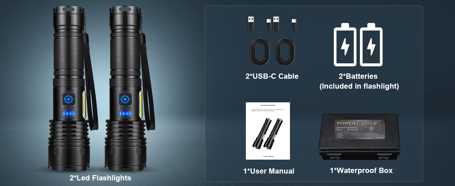 rechargeable flashlights flashlights high lumens flashlights for home