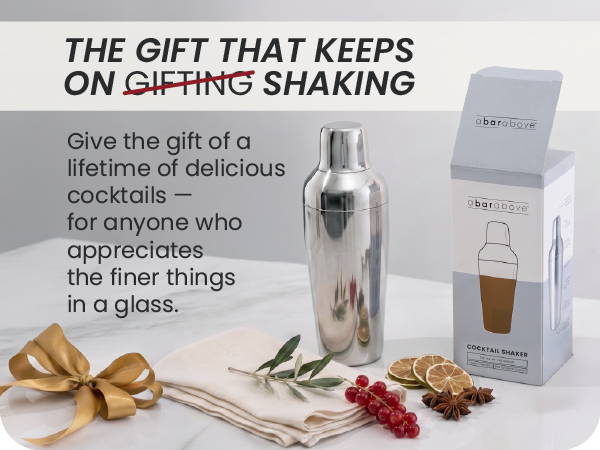 The gift that keeps on shaking give the gift of a lifetime of delicious cocktails for anyone