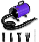 NESTRAOD High Velocity Dog Dryer for Grooming,2800W Dog Hair Dryer with Adjustable Speed and Heat...