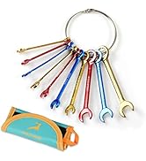 GOLD DEER 10 Pcs Color Plated Small Wrench Set Standard Metric 4-11mm Extra Slim Spanners Mini Wr...