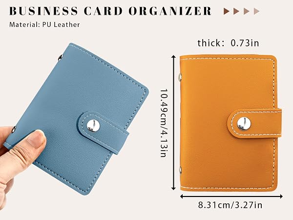 RFID Blocking Secure Professional Card Organizer with Snap Closure