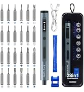 PHALANX Mini Electric Screwdriver Precision Set for Phone & Laptop Repair – 28-in-1 Cordless Rech...