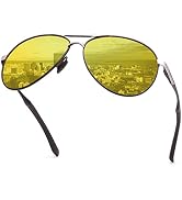 Vepiant Night Vision Driving Glasses for Men and Women Anti Glare Night Time Glasses Polarized Ye...
