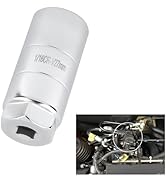 Oil Pressure Sensor Socket,1 1/16 Socket 2 5/8" Long Oil Pressure Switch Socket Fits 3/8-Inch Dri...