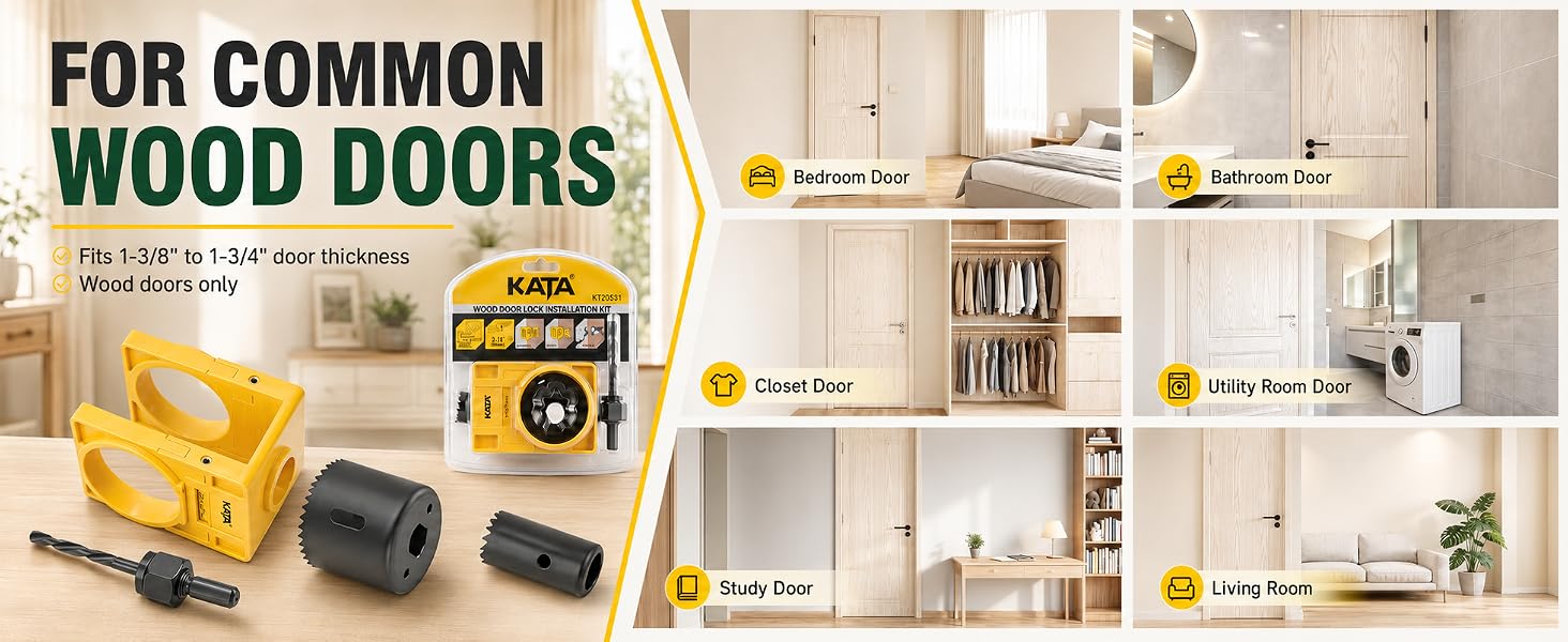 door lock hole saw kit