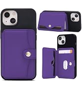 M-Plateau Small Wallet for Women,Kickstand Design Credit Card Holder Wallet 3M Sticky Phone Walle...