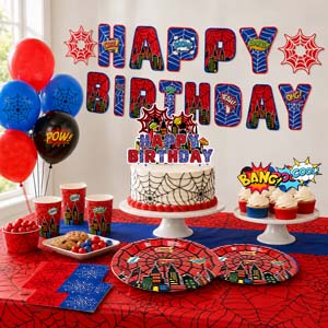 spider theme party decoration