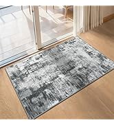 ULTSOFE 2'x3' Washable Entryway Rug, Blue Abstract Non-Slip Mat for Bedroom, Kitchen, Living Room...