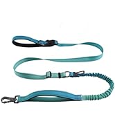 KUBEMUEG Hands Free Dog Leash for Large Medium Dogs Heavy Duty Bungee Reflective Adjustable Waist...