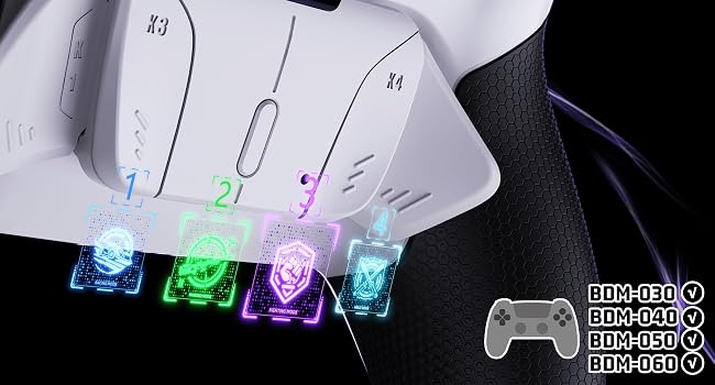 eXtremeRate RISE4 Plus MAX Back Button Paddles Remap Kit w/ Clicky Trigger Stops for PS5 Controller
