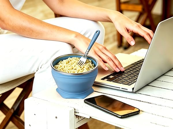 Collapsible Travel Cup, Foldable Bowl, Portable Travel Bowl