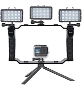 Suptig Dive Rig, Cold Shoe Mount, Waterproof Lights Quick Plug Mount Compatible for Gopro Hero 13...