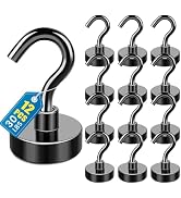 LOVIMAG Magnetic Hooks, 12 Pack 30lbs+ Magnet Hook 2026 Cruise Cabin Ship Essentials Heavy Duty S...