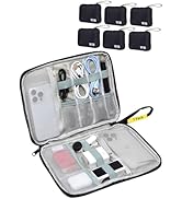 Shelvestar 7 Pack Electronics Travel Organizer Case Tech Accessories Cord Storage Bag