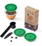 HAILASRE Pack of 2 Reusable Coffee Capsule Lid for Original Vertuo-line and Vertuo Capsules Pods ...