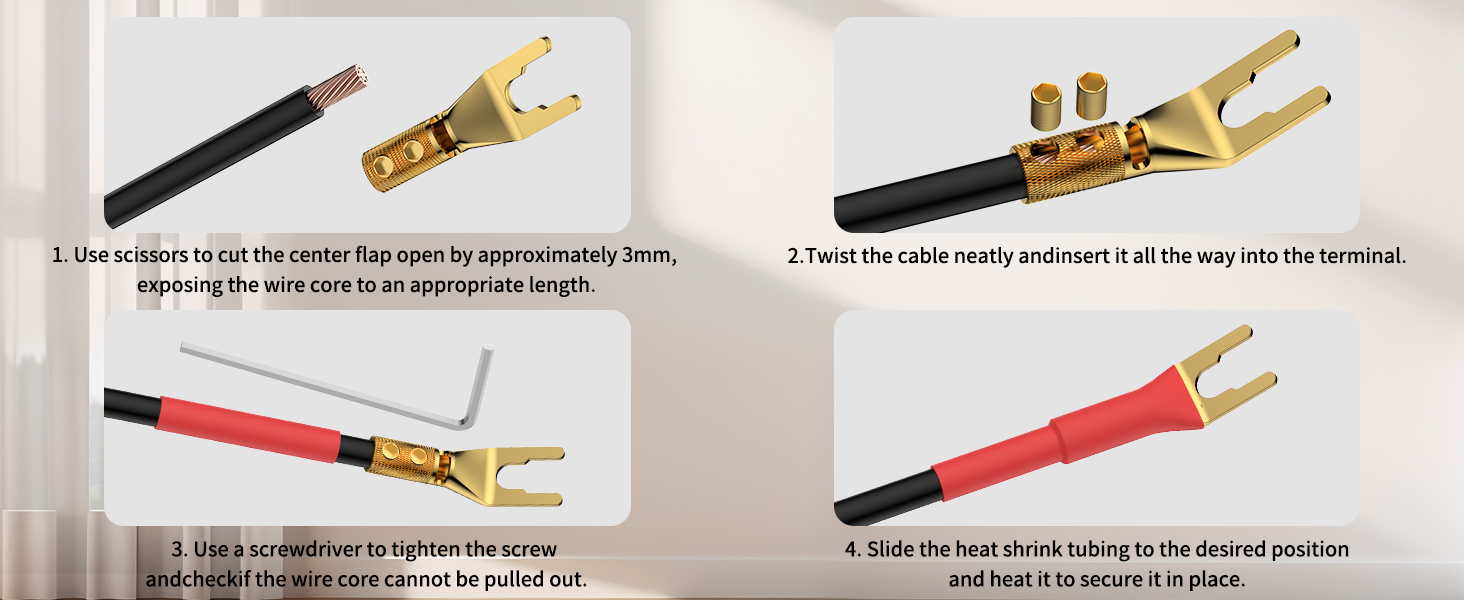 speaker spade connectors