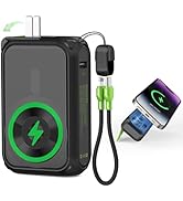 P05 Portable Charger, Magnetic Power Bank, Small Wireless PowerBank, Battery Pack 20000mAh Travel...