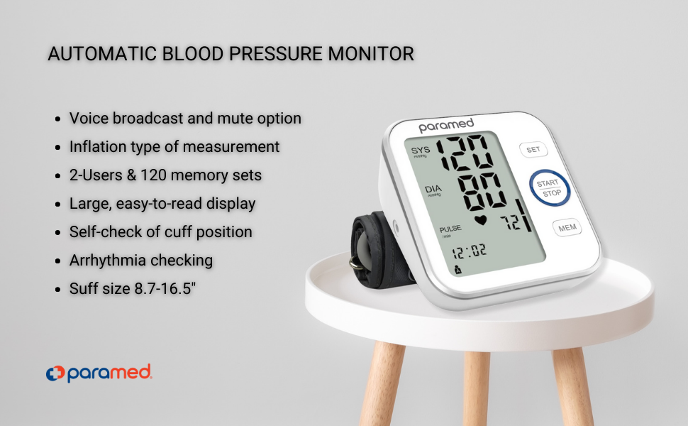 Paramed automatic blood pressure monitor