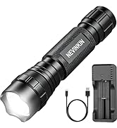 NE1 Tactical Police Flashlights High Lumen Single Mode LED Flashlight, 1200 Lumen Portable Pocket...