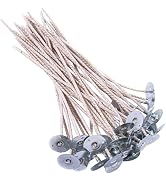 100pcs ECO Wicks for Soy Candles, 8 inch Pre-Waxed Candle Wick for Candle Making,Thick Candle Wic...