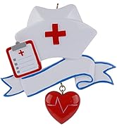 MAXORA Personalized Nurse Christmas Ornament 2022 - RN Nurse Graduation Ornament - Custom Medical...