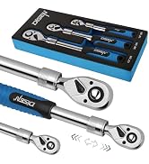 DISEN 3PCS Extendable Ratchet Wrench Set,1/4