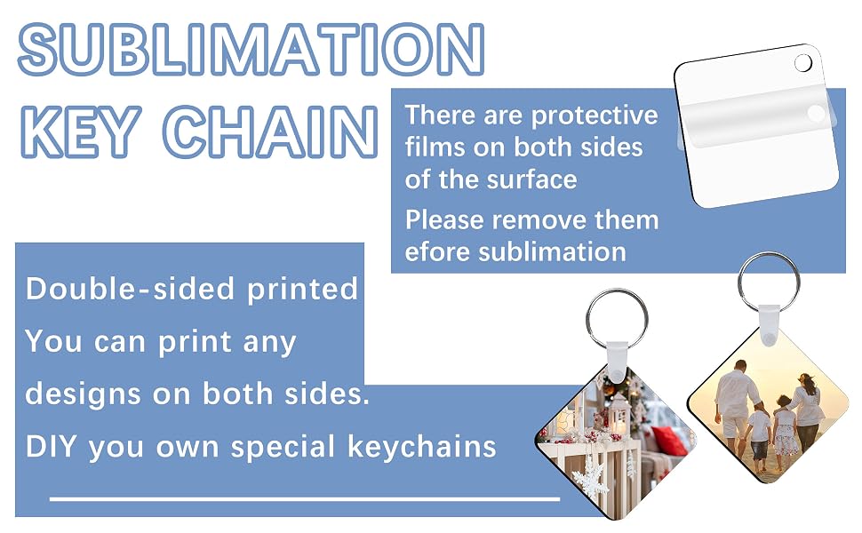 MDF sublimation keychain blank