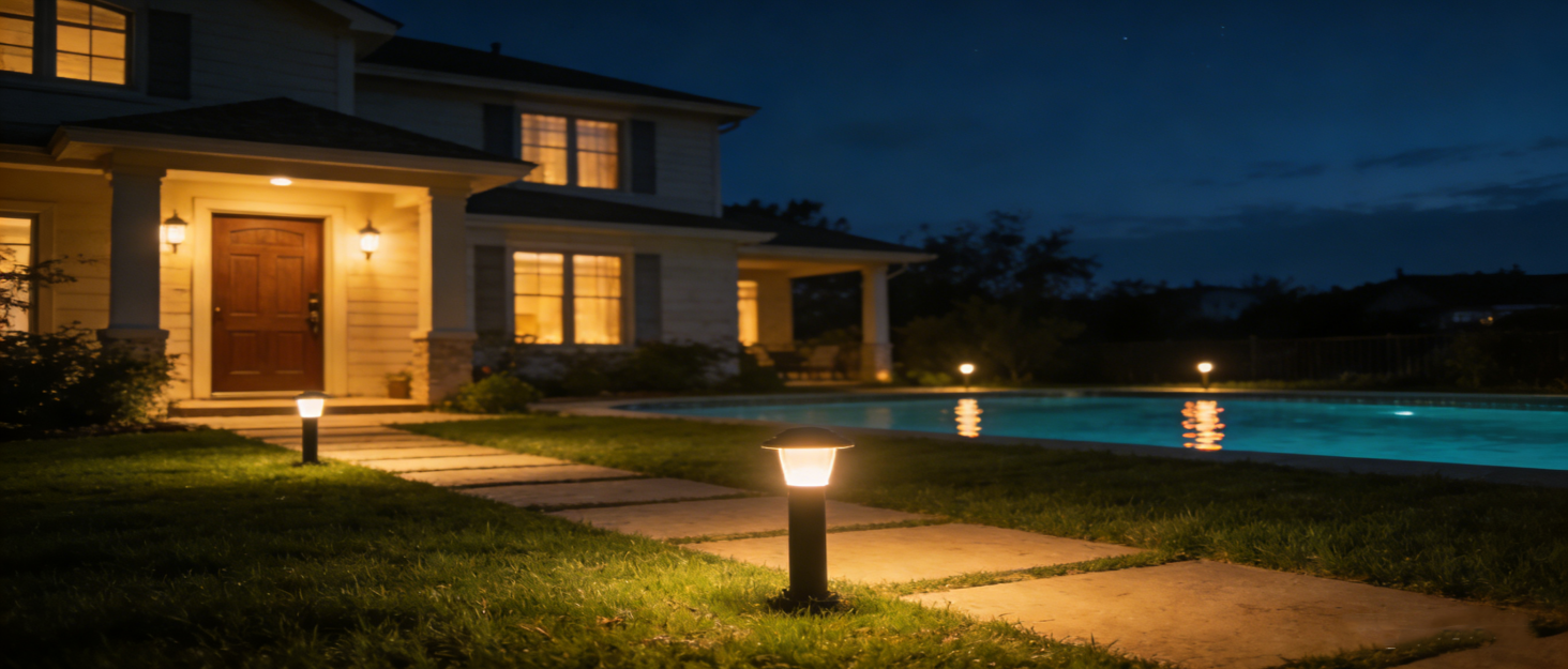 Ainostone solar outdoor lights
