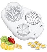 3 in 1 Egg Slicer, Stainless Steel Multipurpose Egg Cutter, Multi-function Kitchen Chopper Tool f...