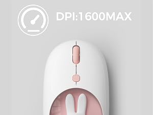 MIFFY MIPOW Dual Mode Wireless Mouse (2.4GHz + Bluetooth 5.0) for Windows, MacOS, iOS, Android
