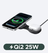 UGREEN MagFlow 25W Pocket-Sized 2-in-1 Foldable Wireless Charger | Foldable Travel Design,Qi2.2-C...