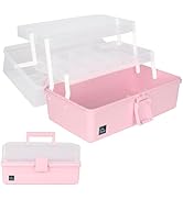 WEWLINE Hair Accessories Organizer 13-Inch Art Supply Bin Sewing Box 3-Layers Craft Storage Organ...