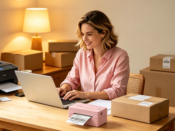 Small businesses can use smartphones to wirelessly print shipping labels via Bluetooth
