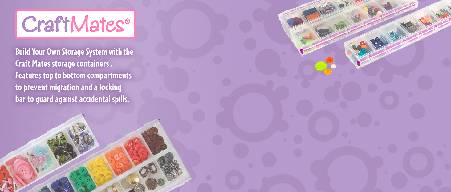 CraftMates storage keeps supplies organized, visible and ready for any creative project use at home!