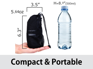 SMART TRAVEL lumbar pillow folded into travel pouch beside smartphone and passport.