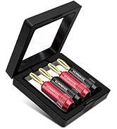 UCINNOVATE Speaker Terminal Connector Banana Plugs, 4PCS Speaker Jack 24K Gold Plated 4mm Banana ...