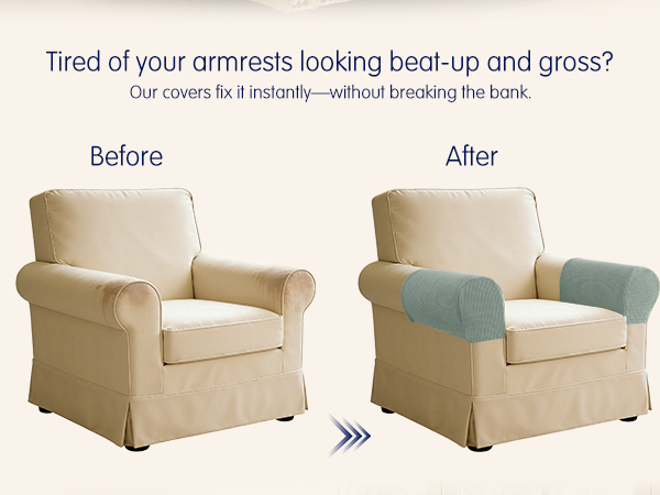 non-slip couch arm covers