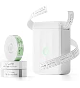 NIIMBOT D110 Mini Label Maker Machine with Tape (3 Rolls), Portable Bluetooth Inkless Sticker Pri...