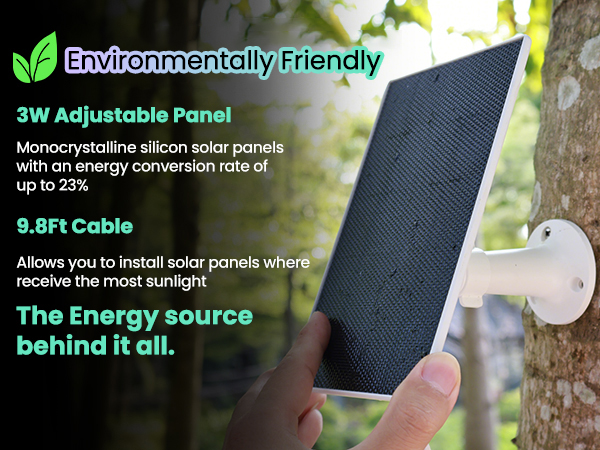 Environmentally Friendly solar security camera
