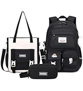 MUSEVOS Kawaii Girls Backpack for School with Convertible Shoulder Tote Bag,Cute Teenage Multiple...