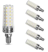 LED Corn Light Bulbs (6 Pack) E14 Base LED Candelabra Bulb,12W (100W Incandescent Bulbs) Decorati...