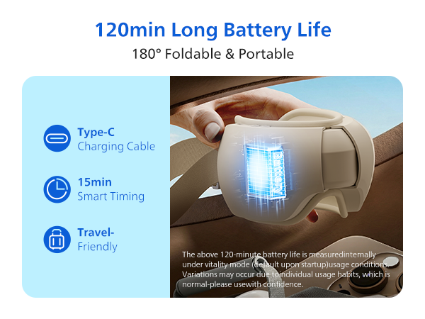 eye massager heated