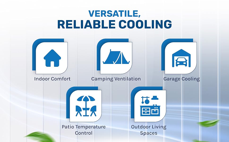 Stay refreshed on the go with our portable air evaporative cooler replacement pads.