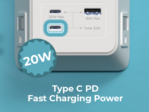 Type C PD Fast Charging Power