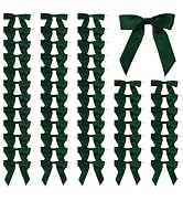 Satin Ribbon Bows for Gift Wrapping - 2.5 Inch Premade Bows with Twist Ties for Treat Bags, Birth...
